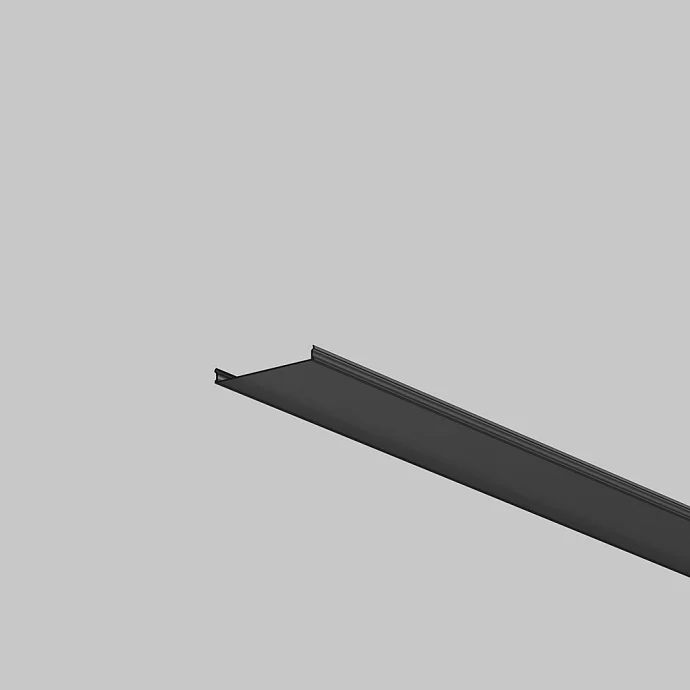 Led Strip Рассеиватель для профиля 50×50 (Чёрный, 3 м), ALM-5050T-B-DF-3M —  IP20
