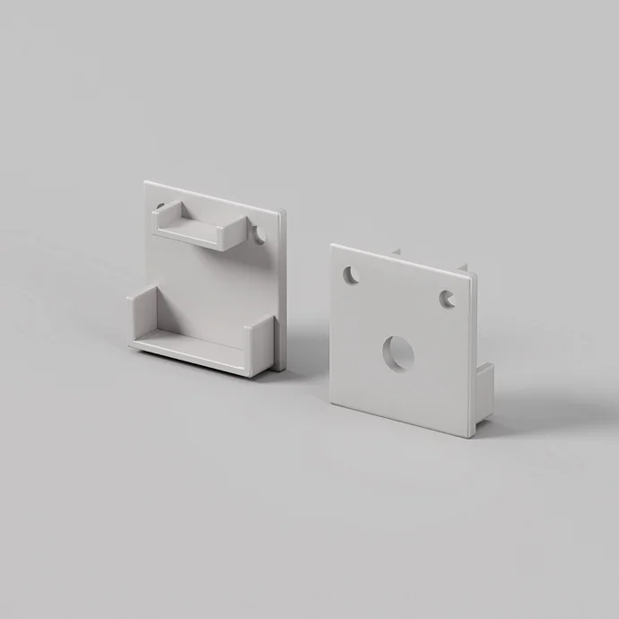 Led Strip Комплект заглушек (для профиля 20×20) 2 шт., ALM-2020B-EC —  IP20