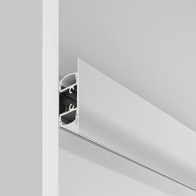 Led Strip Алюминиевый профиль накладной 18×48 (Серебро, 2 м), ALM-1848-S-2M —  IP20