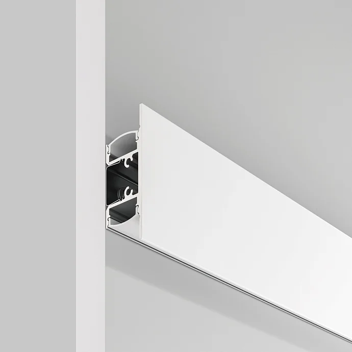 Led Strip Алюминиевый профиль накладной 18×48 (Белый, 2 м), ALM-1848-W-2M —  IP20