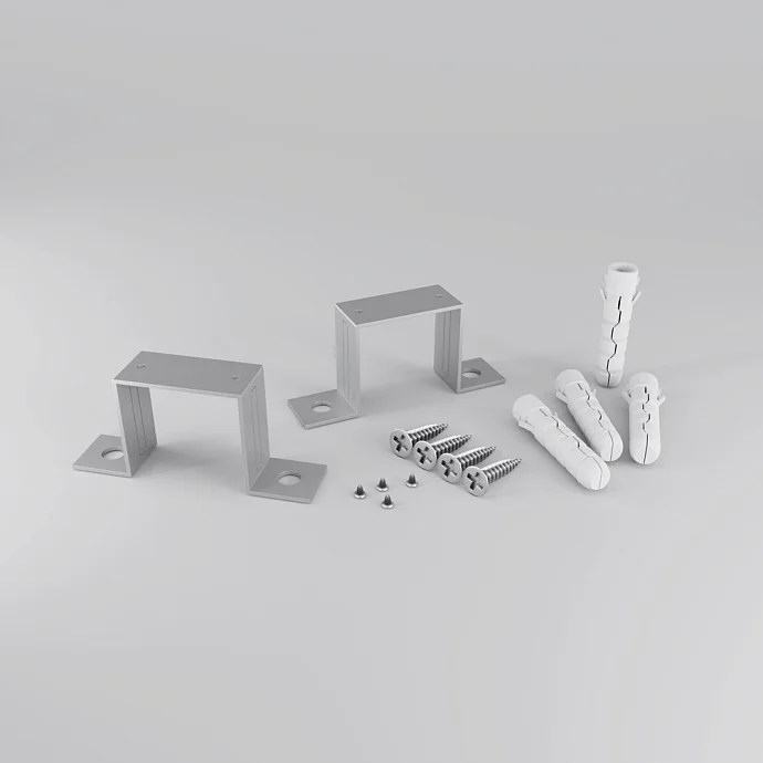Led Strip Комплект креплений 2шт. для установки профиля в подготовленный проем ALM-3535R-4MT —  IP20