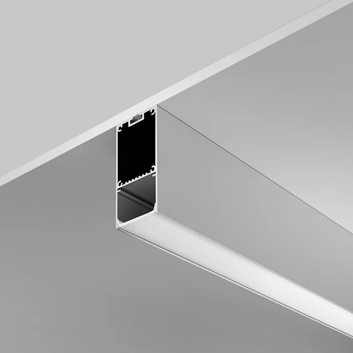 Led Strip Алюминиевый профиль накладной-подвесной 35×66 (Серебро, 2 м) , ALM-3566-S-2M —  IP20