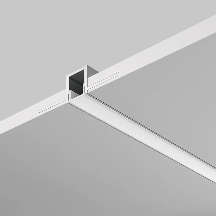 Led Strip Алюминиевый профиль встраиваемый скрытого монтажа 53×13 (Серебро, 2 м), ALM-5313A-S-2M —  IP20