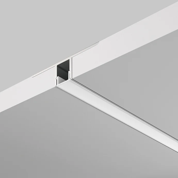 Led Strip Алюминиевый профиль встраиваемый скрытого монтажа 53×13 (Серебро, 2 м), ALM-5313B-S-2M —  IP20