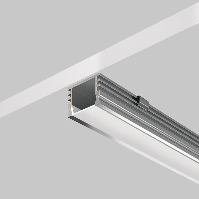 Led Strip Алюминиевый профиль накладной 16×12 (Серебро, 2 м), ALM005S-2M —  IP20
