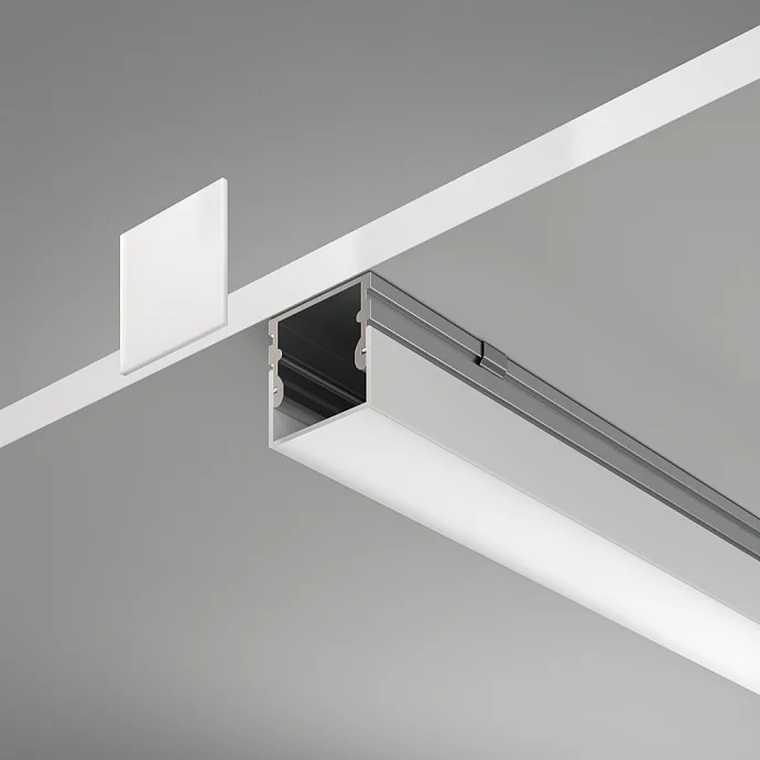 Led Strip Алюминиевый профиль накладной 21×21 (Серебро, 2 м), ALM007S-2M —  IP20