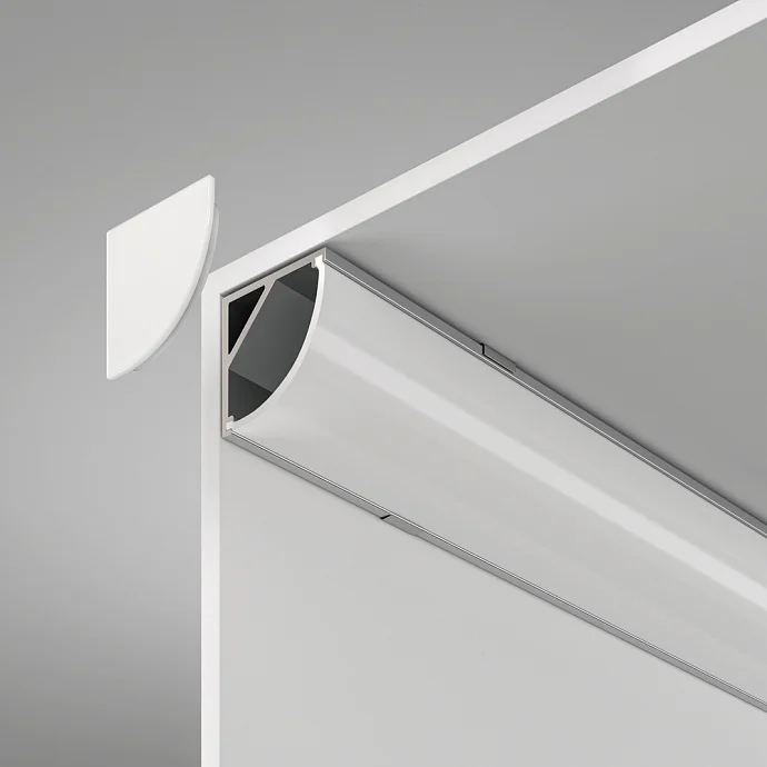 Led Strip Алюминиевый профиль  накладной угловой  16×16 (Серебро, 2 м), ALM008S-2M —  IP20
