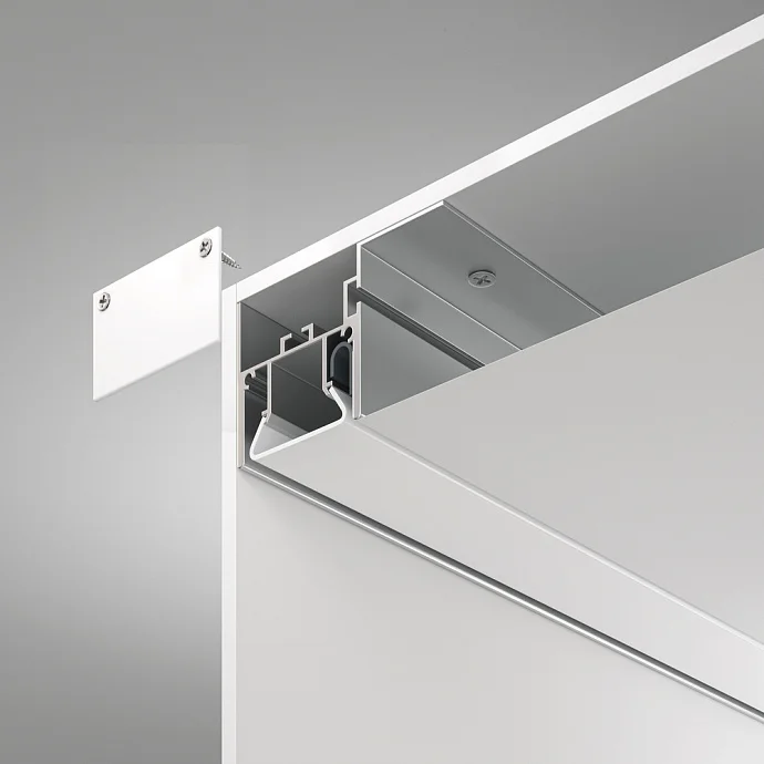 Led Strip Алюминиевый профиль для натяжного потолка 35×52 (Серебро, 2 м), ALM012S-2M — IP20
