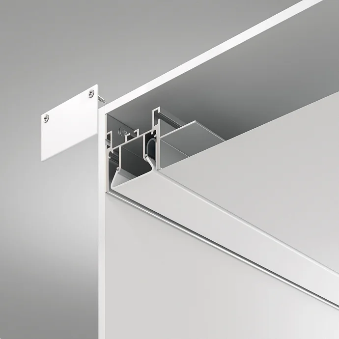 Led Strip Алюминиевый профиль для натяжного потолка 52×35 (Серебро, 2 м), ALM013S-2M —  IP20