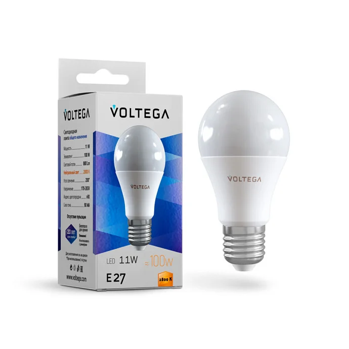 Voltega VG2-A2E27warm11W — 11.00Вт IP20