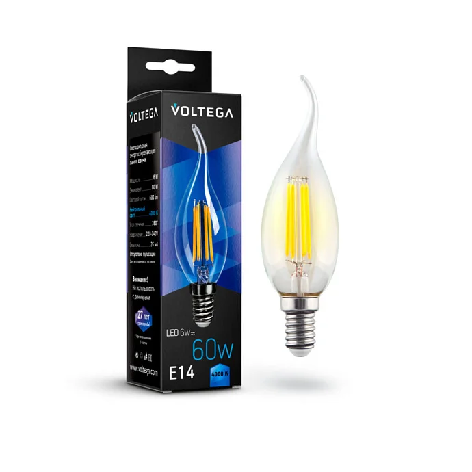 Voltega VG10-CW1E14cold6W-F — 6.00Вт IP20