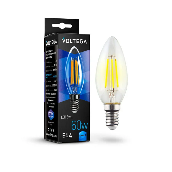 Voltega VG10-C1E14cold6W-F — 6.00Вт IP20