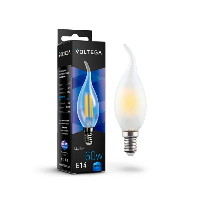Voltega VG10-CW2E14cold6W-F — 6.00Вт IP20