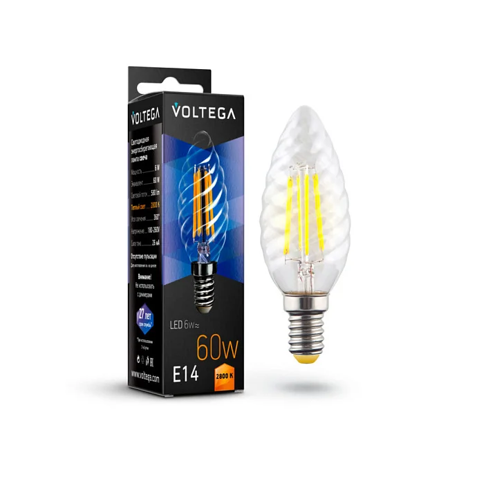 Voltega VG10-CC1E14warm6W-F — 6.00Вт IP20