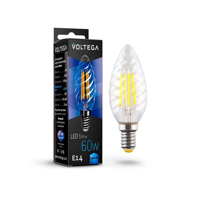 Voltega VG10-CC1E14cold6W-F — 6.00Вт IP20