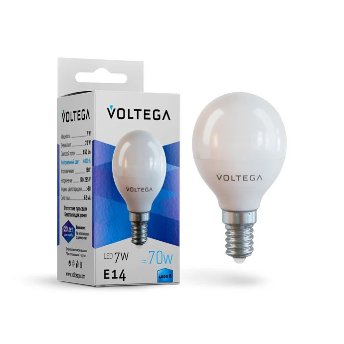 Voltega VG2-G45E14cold7W — 7.00Вт IP20
