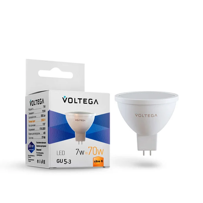 Voltega VG2-S2GU5.3warm7W — 7.00Вт IP20