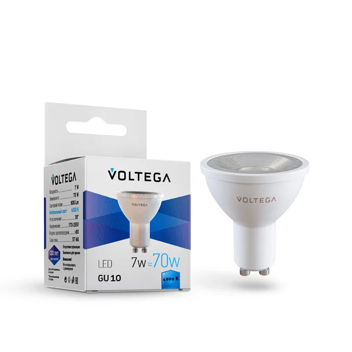 Voltega VG2-S1GU10cold7W — 7.00Вт IP20