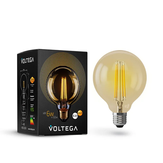 Voltega VG10-G95GE27warm6W — 6.00Вт IP20