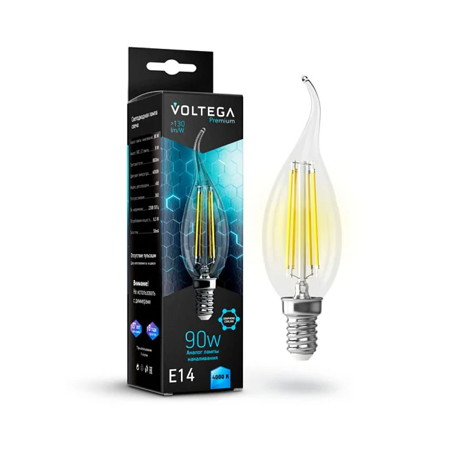 Voltega VG10-CW35E14cold9W-F — 9.00Вт IP20