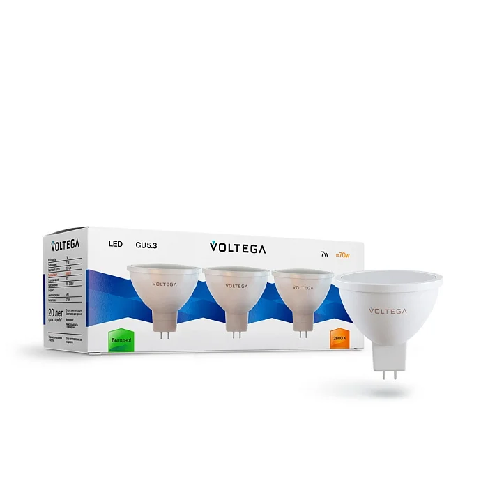 Voltega VG2-S2GU5.3warm7W-set — 7.00Вт IP20