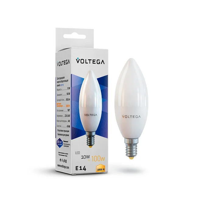 Voltega VG2-C37E14-3K-10W — 10.00Вт IP20