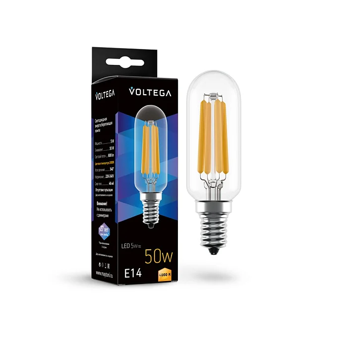 Voltega VG11-T25E14cold5W-F — 5.00Вт IP20