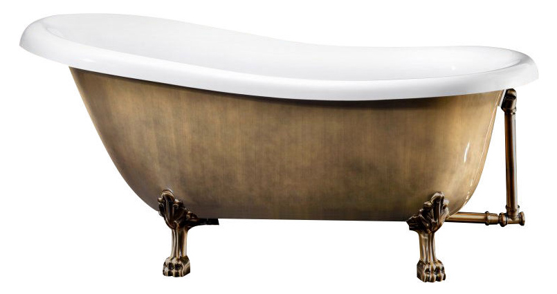 Акриловая ванна BelBagno BB04-BRN/BIA бронза