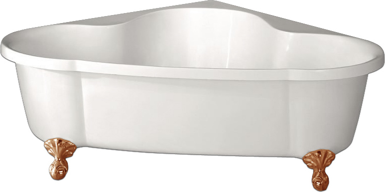 Акриловая ванна BelBagno BB07-BRN ножки бронза