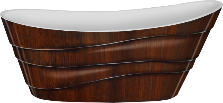 Акриловая ванна Lagard Alya Brown Wood