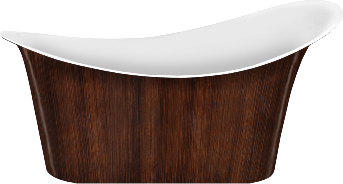 Акриловая ванна Lagard Tiffany Brown Wood