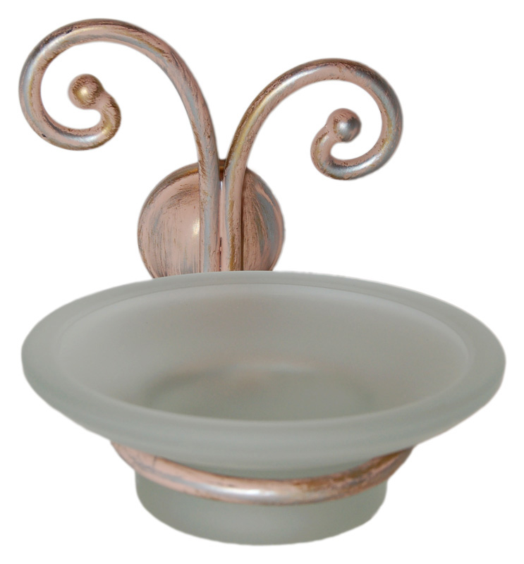 Мыльница VetrArte Ricciolo Ric/2 патинированный розовый