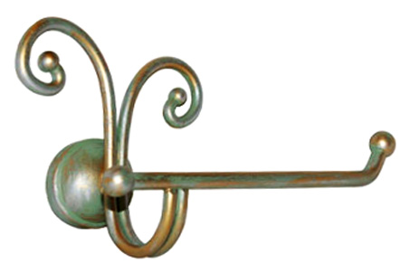 Держатель туалетной бумаги VetrArte Ricciolo Ric/4 патинированный зеленый