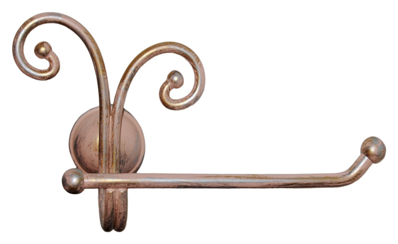 Держатель туалетной бумаги VetrArte Ricciolo Ric/4 патинированный розовый