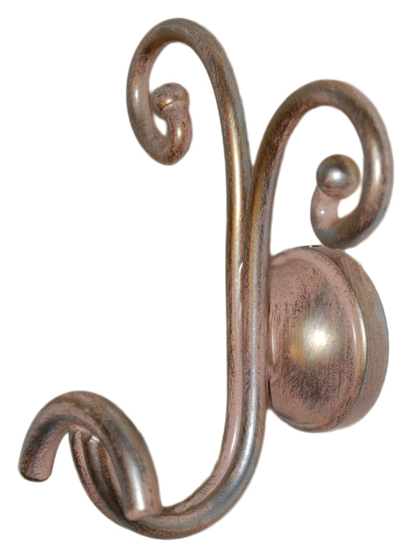 Крючок VetrArte Ricciolo Ric/5 патинированный розовый