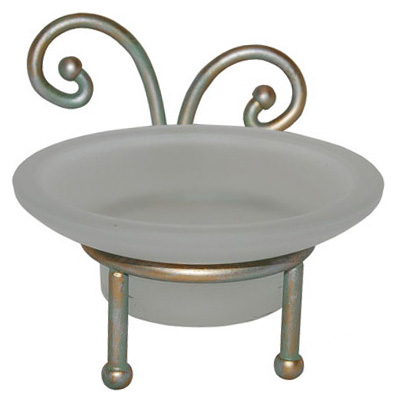 Мыльница VetrArte Ricciolo Ric/11 патинированный зеленый