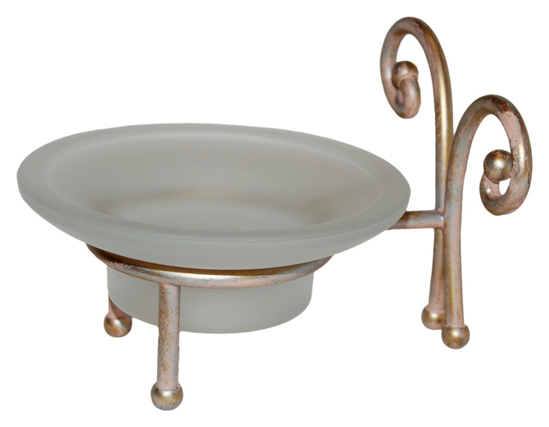 Мыльница VetrArte Ricciolo Ric/11 патинированный розовый