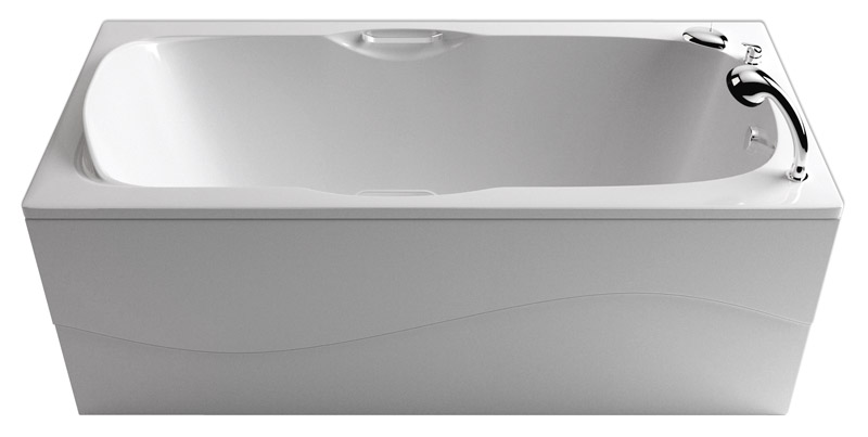 Ванна из искусственного камня Фэма Алассио со смесителем Гранд Ниагара