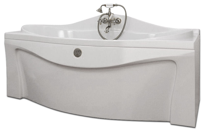 Ванна из искусственного камня Фэма Бомонд (слив-перелив золото)