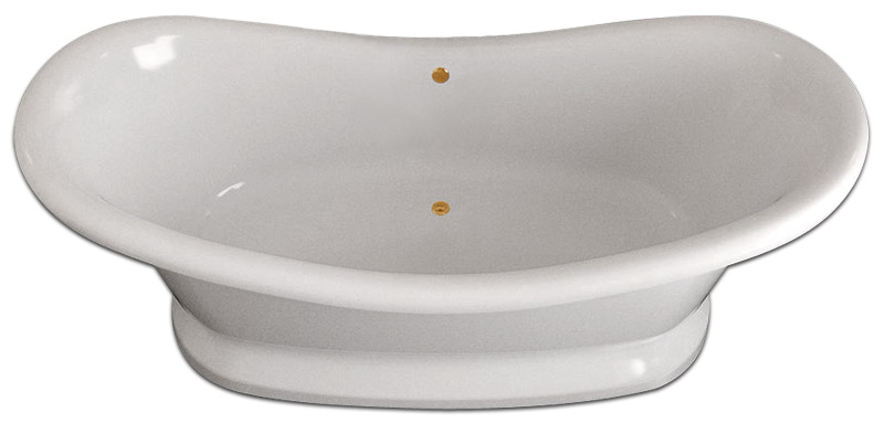 Ванна из искусственного камня Фэма Габриэлла (сливная труба бронза)