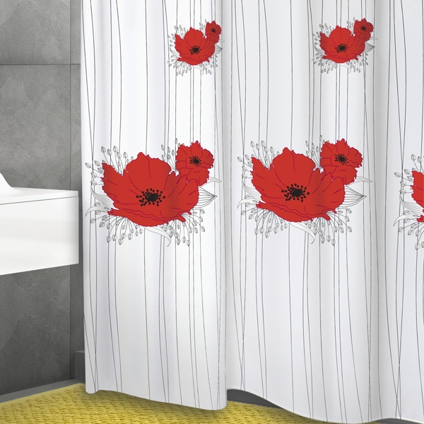 Штора для ванной Bacchetta Papavero 180х200