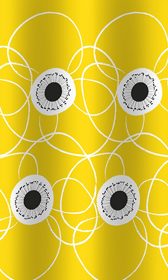 Штора для ванной Bacchetta Petunia оранжевая 180х200