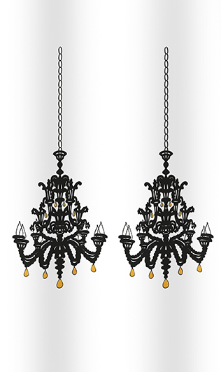 Штора для ванной Bacchetta Lamp 240х200