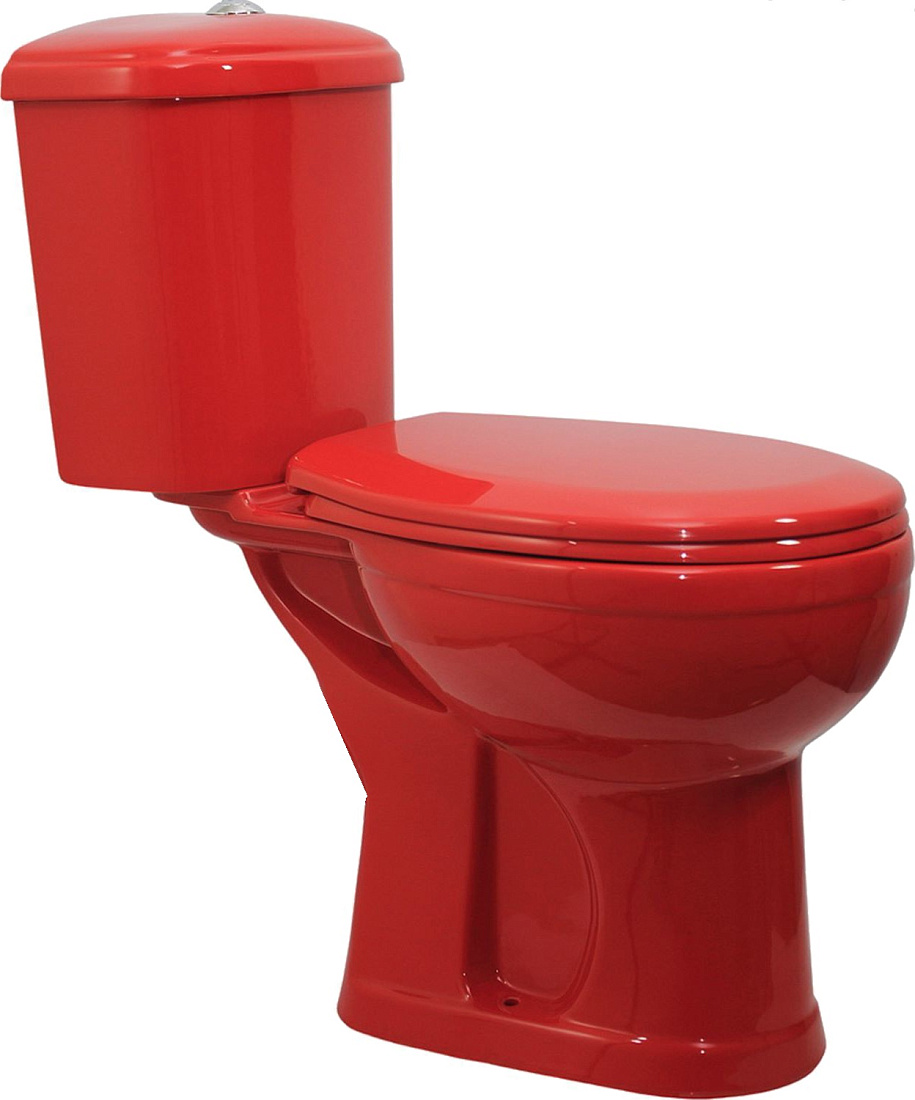 Унитаз-компакт Оскольская керамика Дора красный (47360110402)