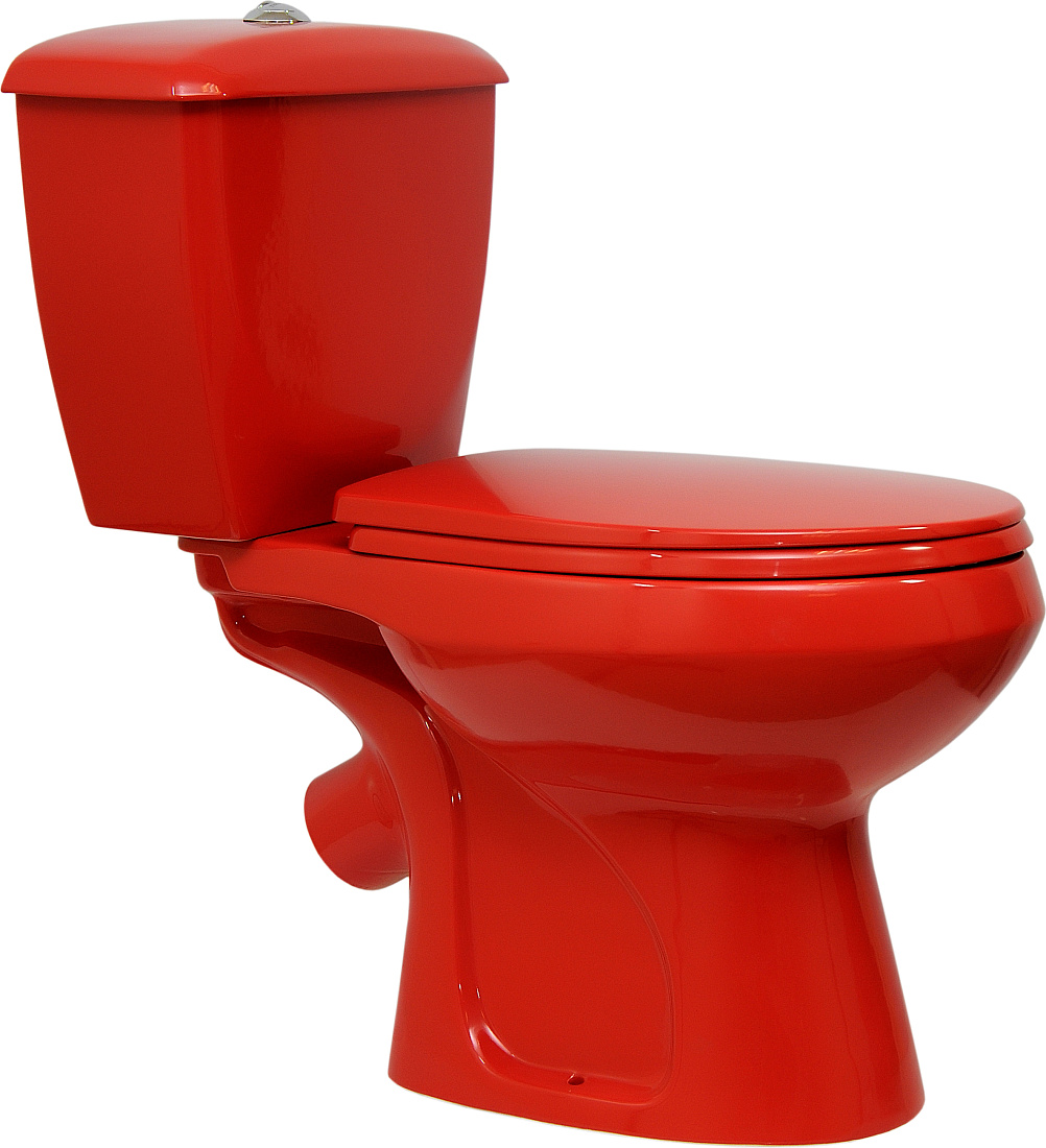 Унитаз-компакт Оскольская керамика Элисса красный 43360130202