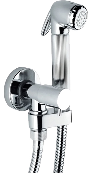Гигиенический душ Bossini Nikita E57002 с запорным вентилем, хром