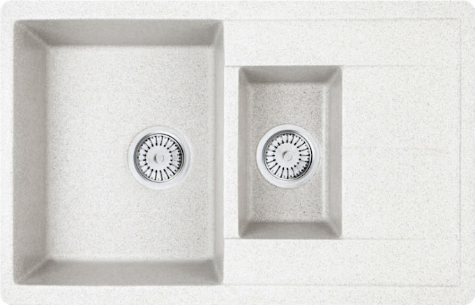 Мойка кухонная Whinstone Гурон белый