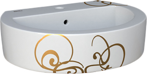 Раковина Della Globus джаз золото