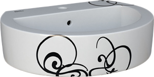 Раковина Della Globus джаз черный