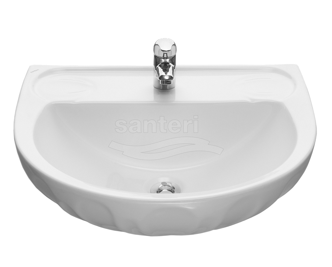 Раковина Santeri Лотос 58 с отверстием для смесителя